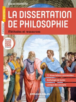 cover image of La dissertation de philosophie